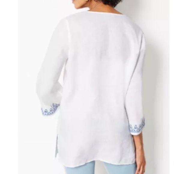 J. Jill Love Linen Tunic Top Size 3X - Picture 9 of 11